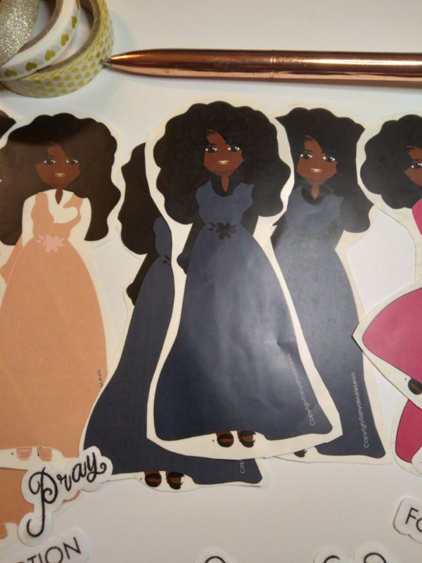 The Modesty Maiden Stickers (Pack of Four) - Image 3